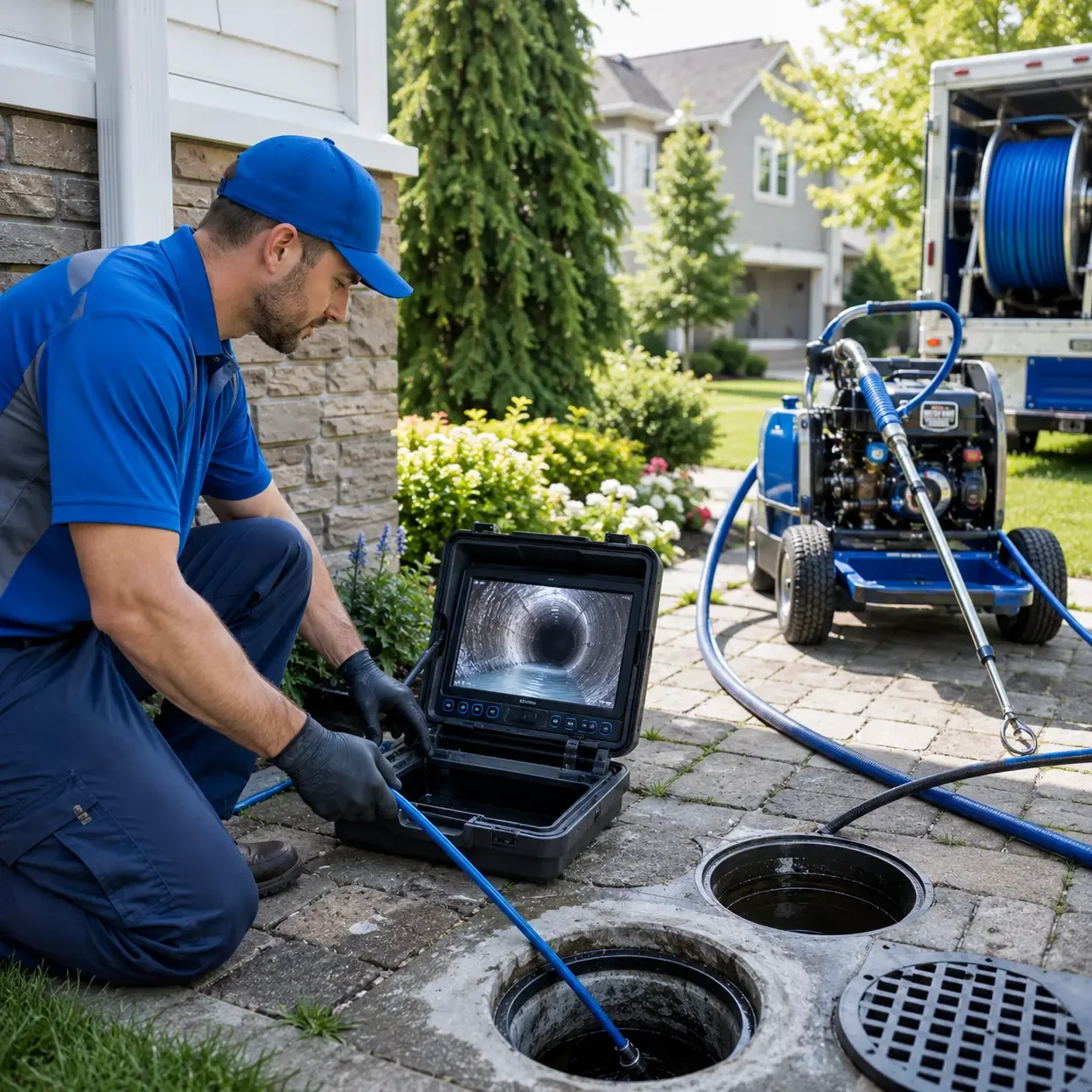 Outdoor drain cleaning professionals serving Chana, IL