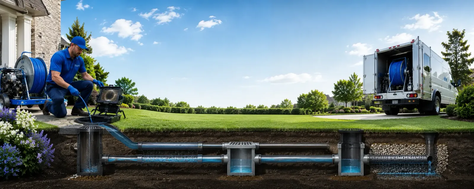 Outdoor drain cleaning information for Chana, IL